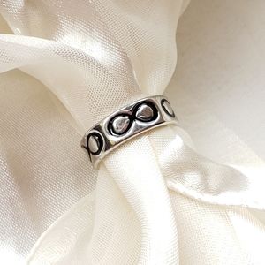 Infinity Silver Tone Ring